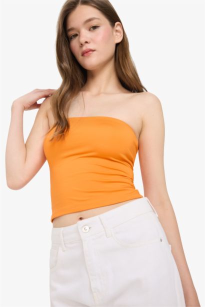 Slim Fit Strapless Tank Top