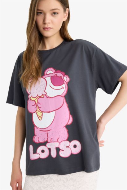 T-shirt oversize imprimé à manches courtes