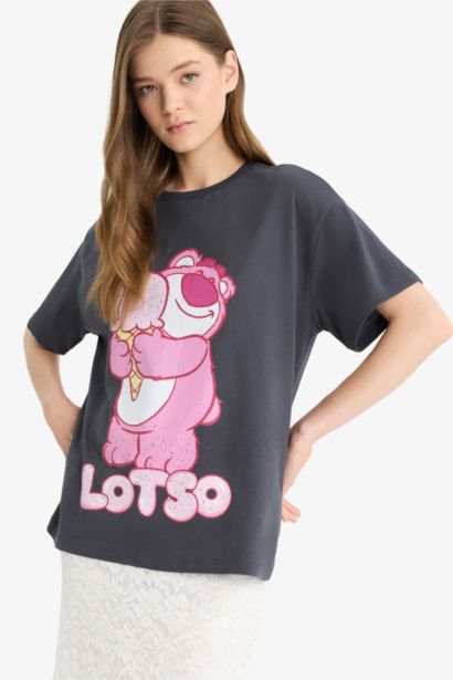 T-shirt oversize imprimé à manches courtes