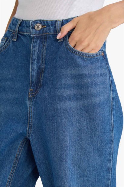 Regular Hem Denim Trousers