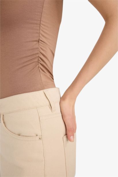 تيشيرت نص ردن مخصر سليم فيت