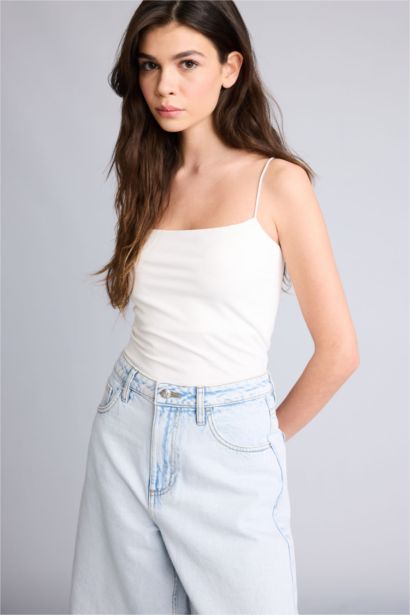 تانك توب سليم فيت بحمالات