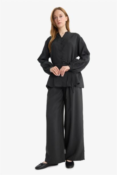 Wide Leg Modal Trousers