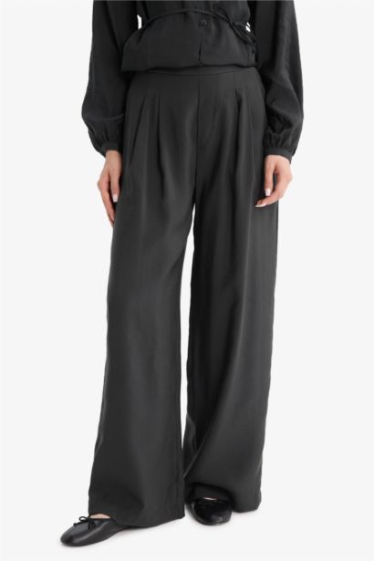 Wide Leg Modal Trousers
