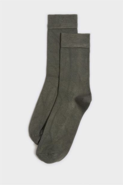 Erkek Dikişsiz 3'lü Bambu Uzun Çorap