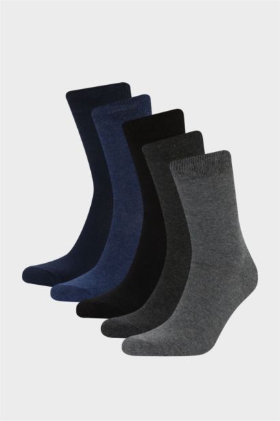 Lot de 5 Chaussettes longues en coton pour homme