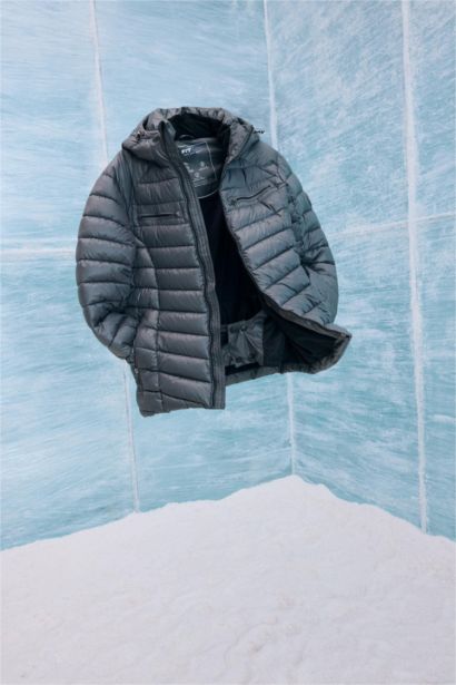 Su İtici Regular Fit Kapüşonlu Fermuarlı Rüzgar Geçirmez Kayak Montu