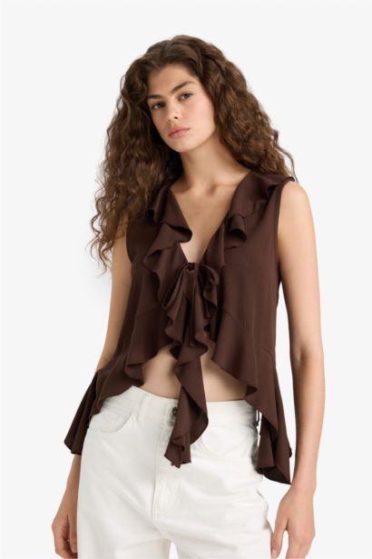 بلوزة كت قصة عادية منسوج