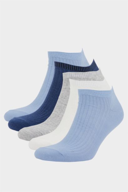Lot de 5 paires de Chaussettes courtes en coton confortables pour femme