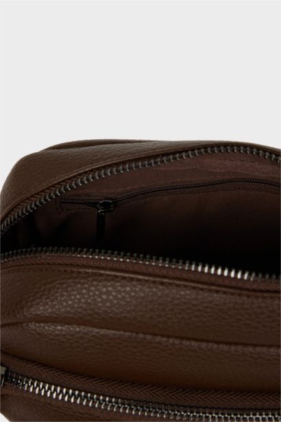 Faux Leather Crossbody Bag