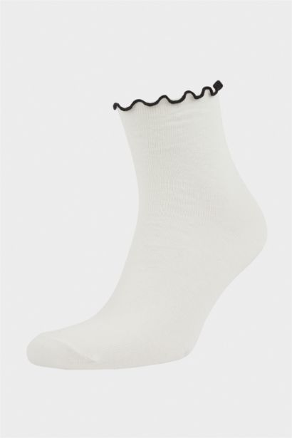 Lot de 3 Chaussettes longues en coton à nœud pour femme