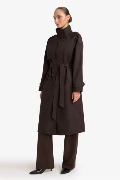 Regular Fit Cotton Trenchcoat