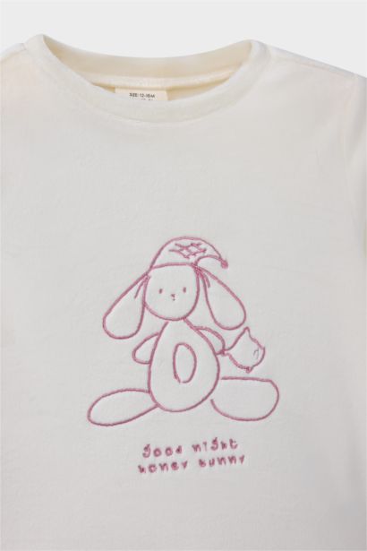 2 piece Regular Fit Striped Knitted Pyjamas