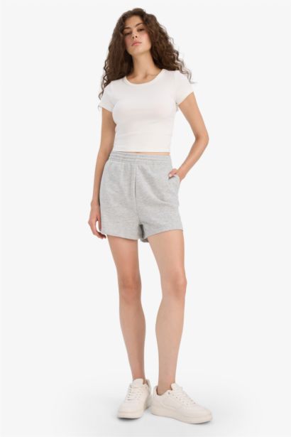 Regular Fit Straight Leg Shorts