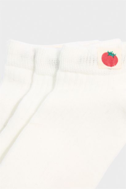 Woman 3 piece Cotton Short Socks