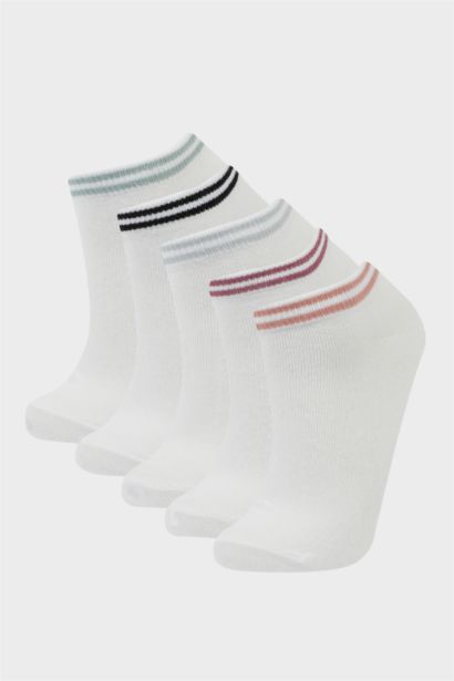 Lot de 5 paires de Chaussettes courtes en coton pour femme