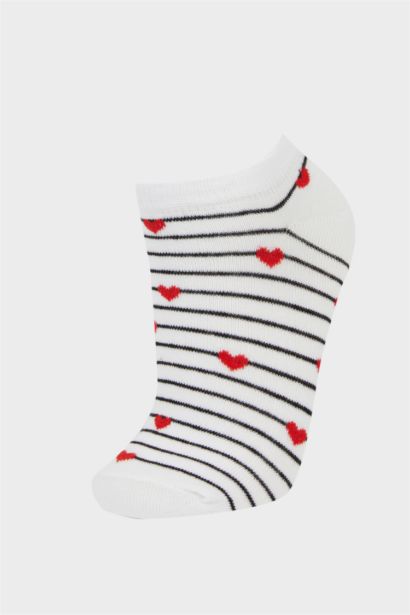 Woman 5 Piece Cotton Ankle Socks