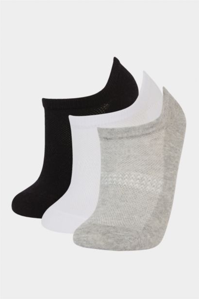 Woman 3 Piece Cotton Ankle Socks