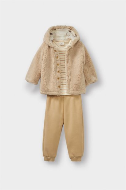 3 piece Regular Fit Striped Set