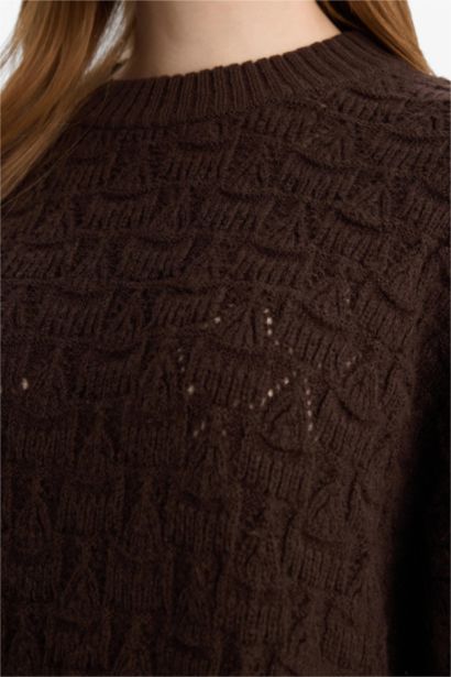 Loose Fit Knitwear Crew Neck Tunic