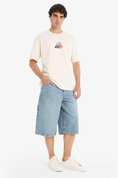 Denim Bermuda Shorts