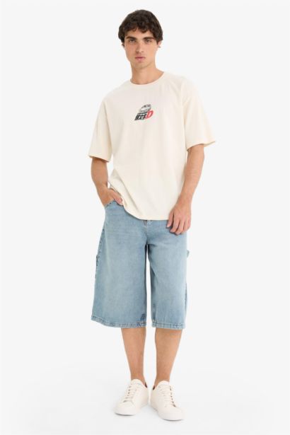 Denim Bermuda Shorts