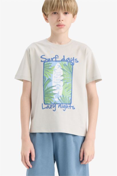 طقم بيجاما اولادي شورت وتيشيرت - قطعتين