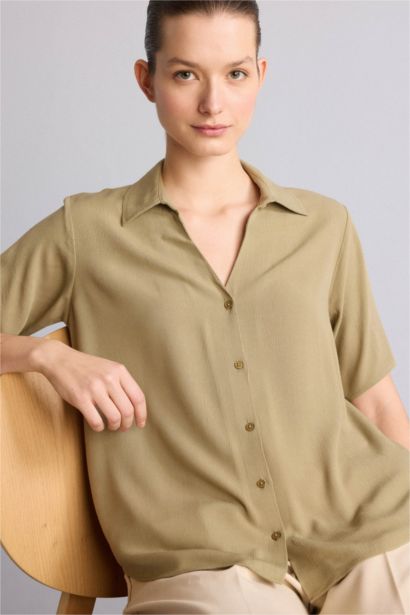 Regular Fit Krinkıl Gömlek