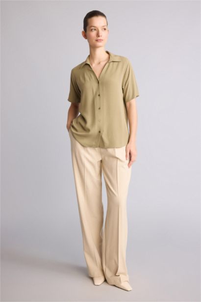 Regular Fit Krinkıl Gömlek