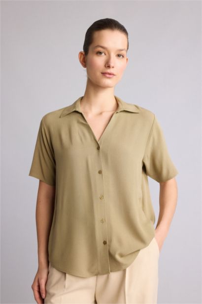 Regular Fit Krinkıl Gömlek