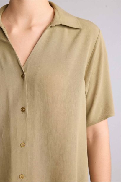 Regular Fit Krinkıl Gömlek