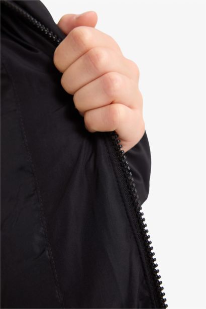 Su İtici Kapüşonlu Mont Kız Çocuk