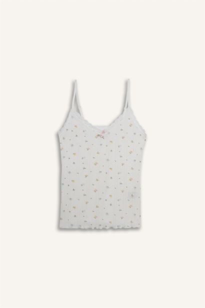 Fall in Love Cotton Patterned Tank Top