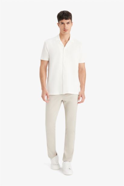 Regular Fit Polo Neck Short Sleeve Shirt