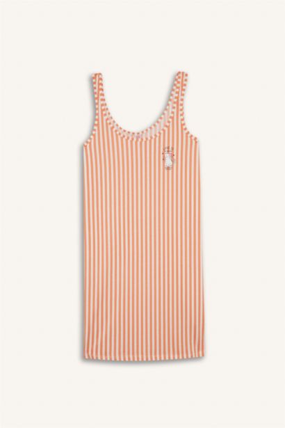 Regular Fit U Collar Knitted Dress