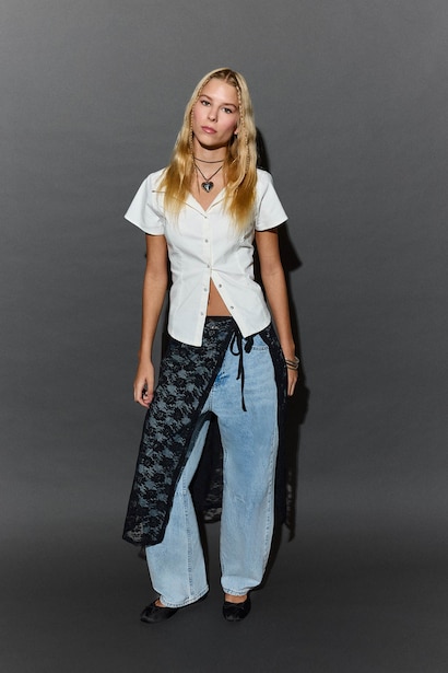 Barrel Fit Normal Waist Ankle Length Jeans