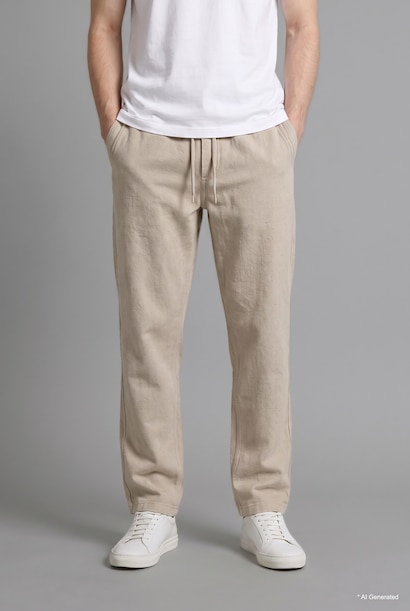 Baggy Fit 100% Cotton Trousers
