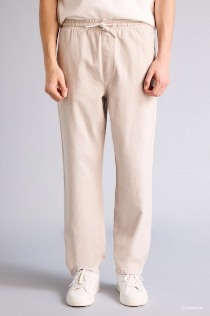 100% Cotton Baggy Fit Trousers