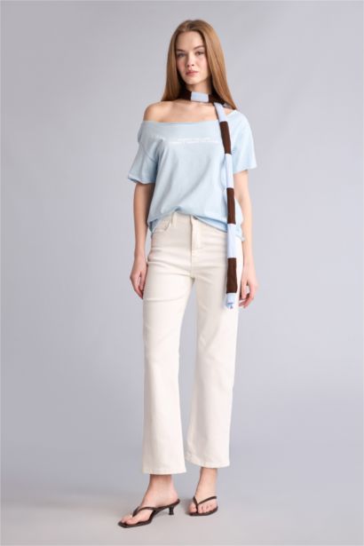 Укороченные джинсы Comfort Straight с нормальной посадкой