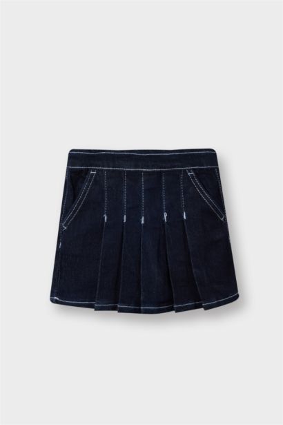 Jupe-short en jean avec poches