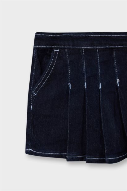 Jupe-short en jean avec poches