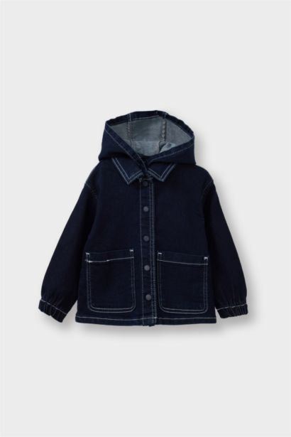 Girl Hooded Denim Jacket