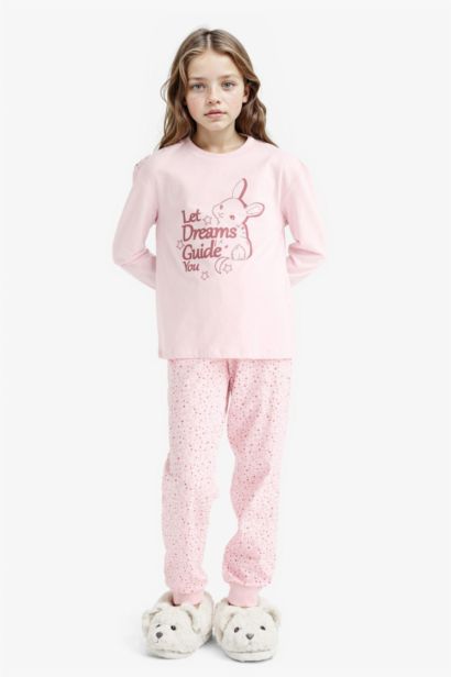 Ensemble Pyjama Top à manches longues et Pantalon à motifs pour fille