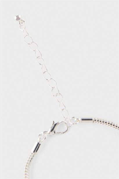 Bracelet charms argenté pour femme