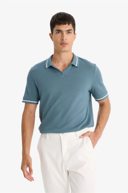 Regular Fit Resort Neck Polo T-Shirt