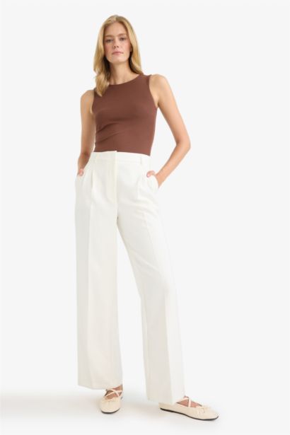 Slim Fit Ribana Crew Neck Tank Top