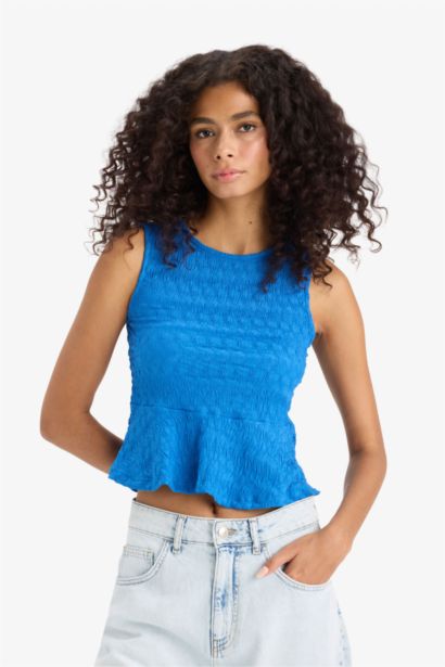 Slim Fit Crew Neck Tank Top