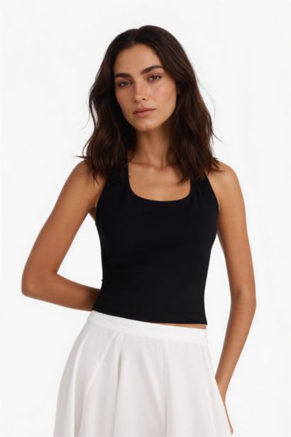 Slım Fıt Halter Yaka Atlet