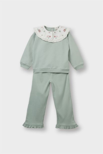 Baby Girl Sweatshirt Fabric 2 Piece Set