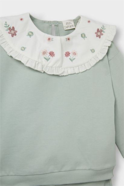 Baby Girl Sweatshirt Fabric 2 Piece Set